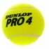 М'яч для великого тенісу DUNLOP PRO TOUR 602200 3шт салатовий Код 602200(Z)