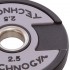 Диски (диски) поліуретанові TECHNOGYM TG-1837-2,5 51 мм 2,5 кг чорний Код TG-1837-2_5(Z)