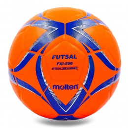 М'яч для футзала MOLTEN FXI-550 No4 PU клеєний жовтогарячий-синій Код FXI-550(Z)