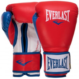 Рукавиці боксерські EVERLAST POWERLOCK P00000729 14 унцій червоний-синій Код EVP00000729(Z)