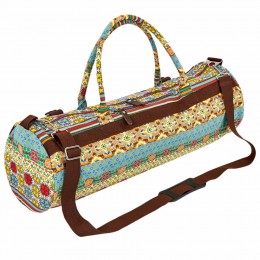 Сумка для йога килимка KINDFOLK Yoga bag SP-Sport FI-6969-3 бежевий-блакитний Код FI-6969-3(Z)