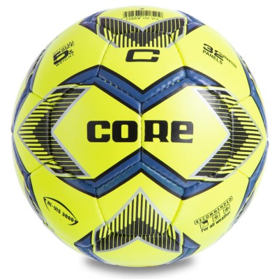 М'яч футбольний CORE HI VIS3000 CR-016 No5 PU лимонний Код CR-016(Z)