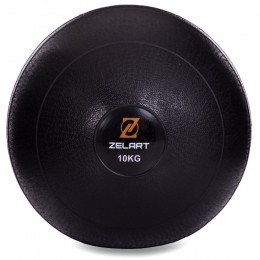 М'яч медичний слембол для кросфіту Zelart SLAM BALL FI-2672-10 10 кг чорний Код FI-2672-10(Z)