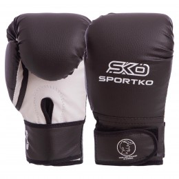 Рукавиці боксерські Шкірвініл на липучці SPORTKO PD-2-M (р-р 8-12oz, кольори в асортименті)