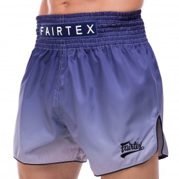 Шорти для тайського боксу та кікбоксингу FAIRTEX BS1905 BLACK/BLUE (сатин, нейлон, р-р M-XL, чорний синій)