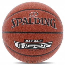 М'яч баскетбольний PU No7 SPALDING 76873Y TF MAX GRIP (PU, бутил, коричневий)