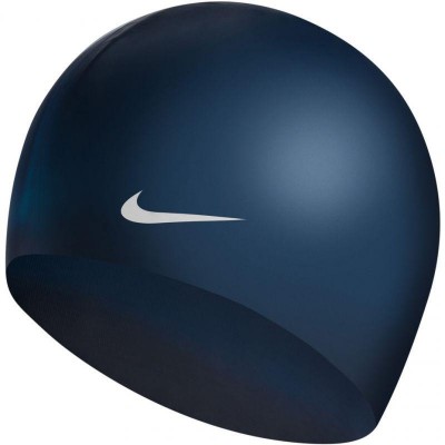 Шапочка для плавання Nike SOLID SILICONE Темно синій