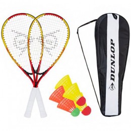 Набір для спідмінтона Dunlop Racketball Set 762091 ракетки, воланчики, чохол)