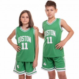 Форма баскетбольна підліткова NB-Sport NBA BOSTON 11 6354 M-2XL зелений-білий Код 6354