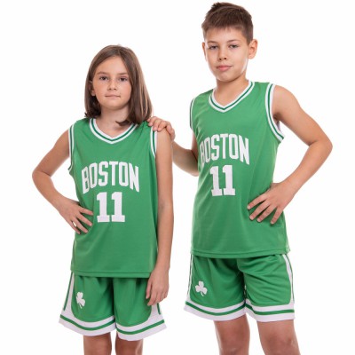 Форма баскетбольна підліткова NB-Sport NBA BOSTON 11 6354 M-2XL зелений-білий Код 6354