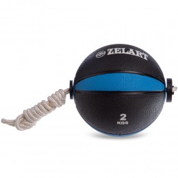 М'яч медичний Tornado Ball Zelart FI-5709-2 2 кг чорний-червоний Код FI-5709-2(Z)