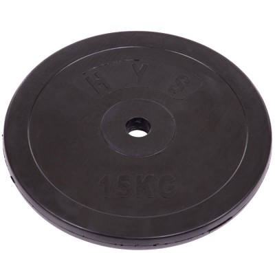 Диски (диски) прогумовані SHUANG CAI SPORTS ТА-1446-15 30 мм 15кг чорний Код TA-1446-15S(Z)