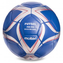 М'яч для футзала MOLTEN FXI-550-2 No4 PU клеєний синій-срібний Код FXI-550-2(Z)