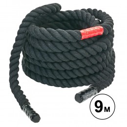 Канат для кросфіту SP-Planeta COMBAT BATTLE ROPE R-6225-9 9 м чорний Код R-6225-9(Z)