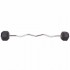 Штанга фіксована вигнута погумована Rubber Hexagon Barbell Zelart TA-6231-25 довжина-95 см 25 кг Код(Z)