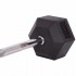 Штанга фіксована вигнута погумована Rubber Hexagon Barbell Zelart TA-6231-25 довжина-95 см 25 кг Код(Z)