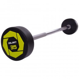 Штанга фіксована пряма поліуретанова Zelart Urethane Barbell TA-2689-35 довжина-110 см 35 кг Код TA-2689-35(Z)