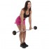 Штанга фіксована вигнута прогумована Zelart Rubber Coated Barbell TA-2687-10 довжина-95 см 10 кг Код(Z)