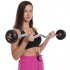 Штанга фіксована вигнута прогумована Zelart Rubber Coated Barbell TA-2687-10 довжина-95 см 10 кг Код(Z)
