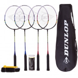 Набір для бадмінтону 4 ракетки DUNLOP DL10282749 D BR BLAST SS 10 4P SET W NET G1 HO NF кольору в асортименті(Z)