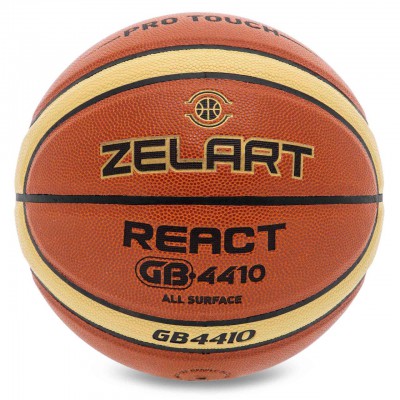 М'яч баскетбольний PU No6 ZELART REACT GB4410 (PU, бутил)