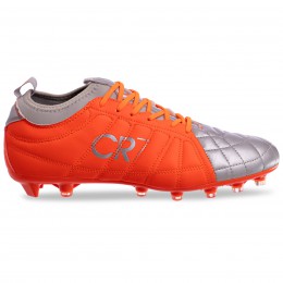 Бутси футбольне взуття з носком OWAXX 191261-3 R.ORANGE/SILVER розмір 40-45 (верх-TPU, жовтогарячий-срібний)