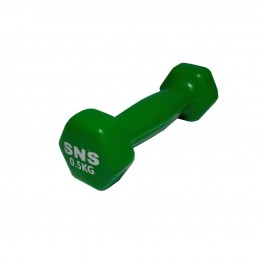 Гантель вінілова SNS 0,5 кг зелена (sns)