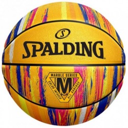 М'яч баскетбольний Spalding NBA Marble Yellow Rainbow Outdoor (84401Z)