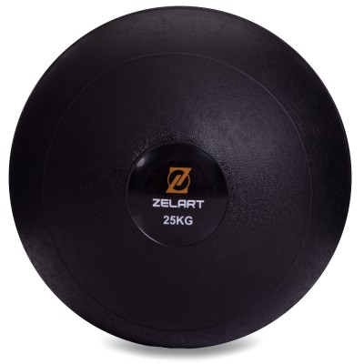 М'яч медичний слейбол для кросфіту Zelart SLAM BALL FI-2672-25 25 кг чорний Код FI-2672-25(Z)