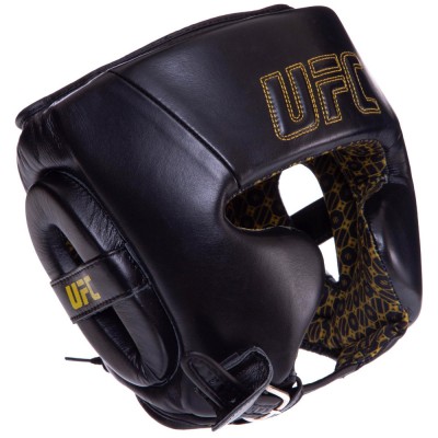 Шолом боксерський у мексиканському стилі шкіряний UFC PRO Prem Lace Up UHK-75057 2XL чорний Код UHK-75057(Z)