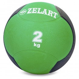 М'яч медичний медбол Zelart Medicine Ball FI-5121-2 2 кг зелений-чорний Код FI-5121-2(Z)