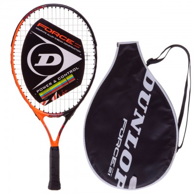 Ракетка для великого тенісу DUNLOP DL676933Z FORCE COMP 21 TENNIS RACKET чорний-жовтогарячий