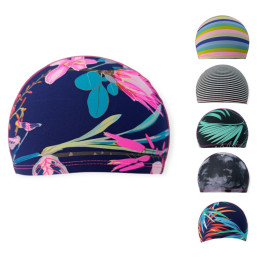 Шапочка для плавання тканинна ПРИНТОВАНА PU-H002