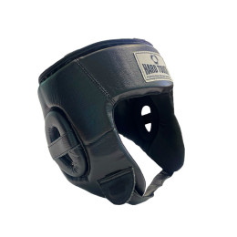 Шолом боксерський відкритий HARD TOUCH PU чорний М  (sns)