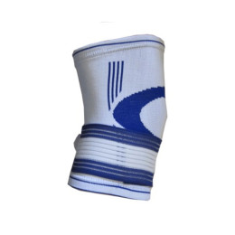Супорт коліна з бинтом біло-синій 840  (sns)