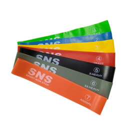 Набір для фітнесу з 7 еспандерів-петель Набір для фітнесу з 7 еспандерів-петель