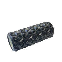 Масажний валик КРИСТАЛ SNS 33 см чорний EVAZS10-33-black  (sns)