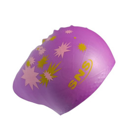 Шапочка для плавання для довгого волосся SNS KW-2Ф purple galaxy