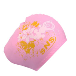 Шапочка для плавання для довгого волосся SNS KW-3Р pink flowers