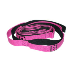 Ремінь для йоги з петлями для хвату рожевий YJ-ABCD-P  (sns)