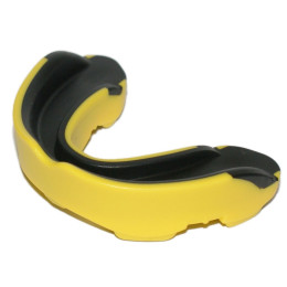 Капа боксерська POWER жовто-чорна MG-012-ЖЧ  (sns)