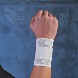 Бандаж зап'ястя з бинтом сірий розмір S-M ST-7151-S-M  (sns)