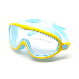 Окуляри-маска для плавання CONQUEST BL-2102-СЖ синьо-жовті Окуляри-маска для плавання CONQUEST BL-2102-СЖ синьо-жовті