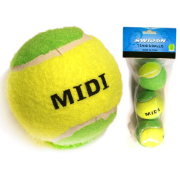 М'ячі для тенісу SWIDON 3 шт в упаковці MIDI-3 М'ячі для тенісу SWIDON 3 шт в упаковці MIDI-3
