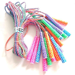 Скакалка мотузкова з орнаментами 10 шт в упаковці TS-2232  (sns)