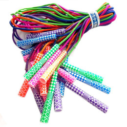 Скакалка мотузкова однотонна 10 шт в упаковці TS-3232  (sns)