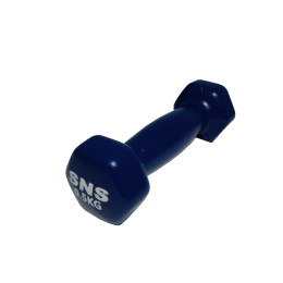 Гантель вінілова SNS 0,5 кг синя