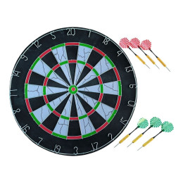Дартс набір для гри FLOCKED SERIES з металевими цифрами 18М+