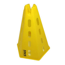 Фішка-піраміда з отворами 31 см жовта O-992-6-Ж Фішка-піраміда з отворами 31 см жовта O-992-6-Ж