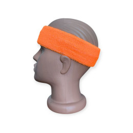 Пов'язка на голову спортивна махрова оранжева 1HT-orange Пов'язка на голову спортивна махрова оранжева 1HT-orange